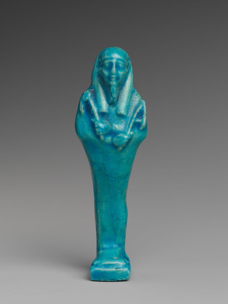 Shabti of Petosiris, son of Djedhor, Faience 