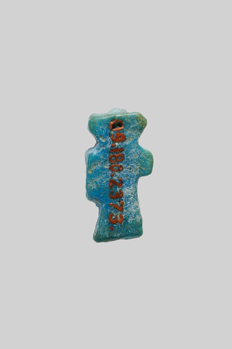 Harpokrates amulet (?), Faience