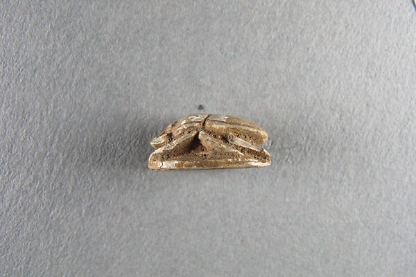 Scarab inscribed with the name of Khufu, Glazed steatite