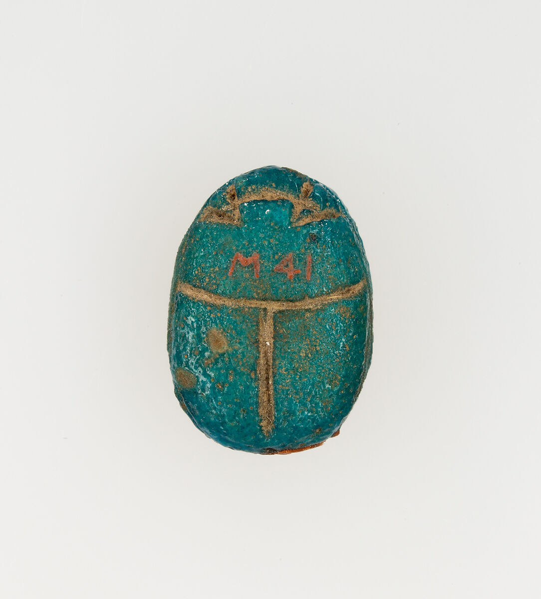 Scarab Inscribed with the Name Ahmose, Faience