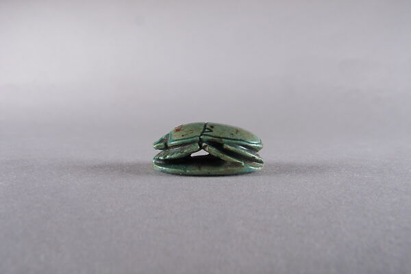 Scarab Inscribed with Blessing Related to Amun (Amun-Re), Glazed steatite