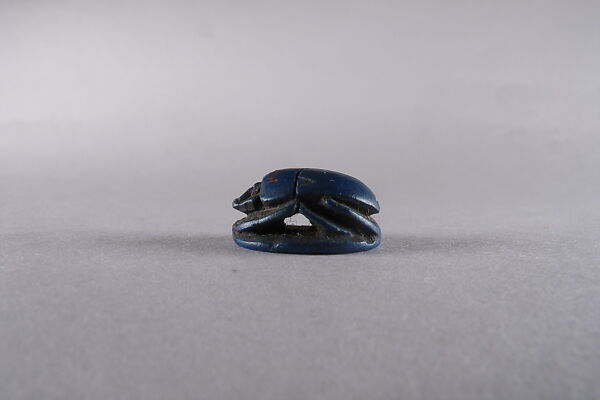 Scarab Inscribed with Blessing Related to Amun (Amun-Re), Faience or glass