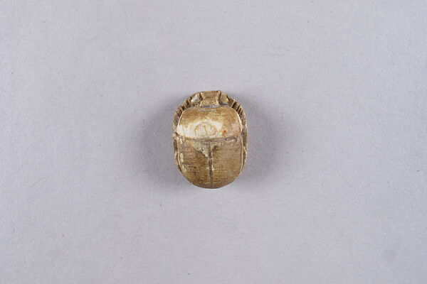 Scarab with the Representation of a Sphinx, Glazed steatite