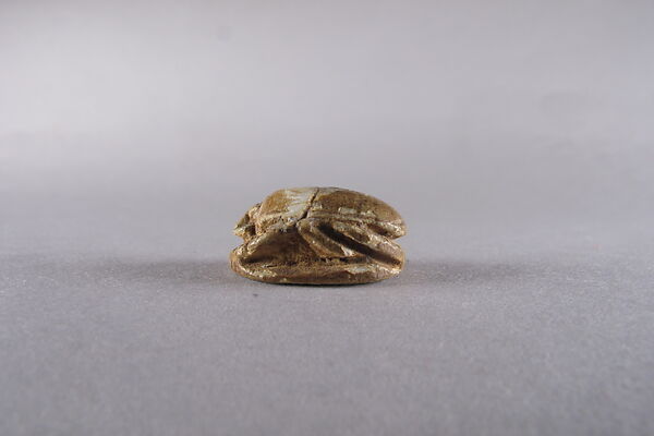 Scarab with the Representation of a Sphinx, Glazed steatite