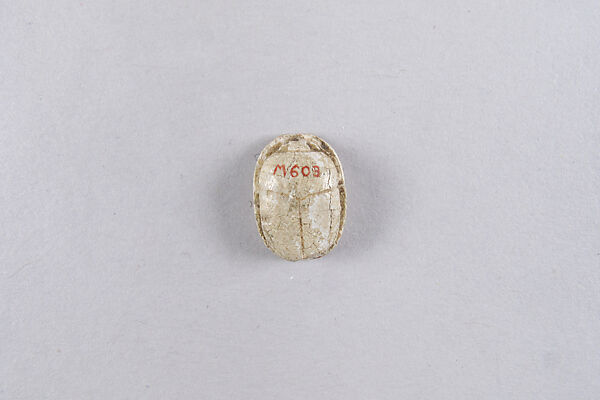 Scarab Inscribed with the Name Amenhotep (Amenhotep III), Faience