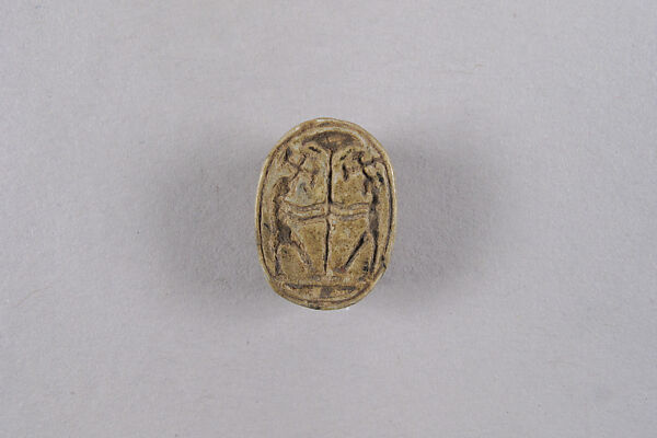 Scarab with Representations of Hapi, Steatite 