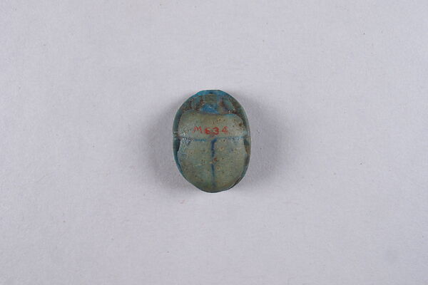 Scarab with blessing related to Amun(-Re), Faience