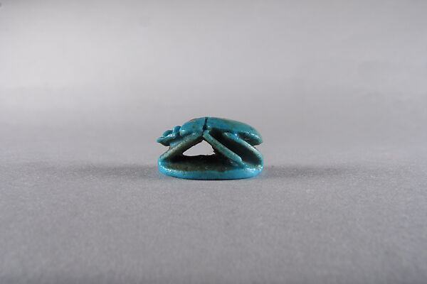 Scarab Inscribed with Blessing Related to Amun (Amun-Re), Faience
