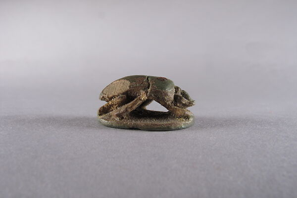 Scarab Inscribed with Blessing Related to Amun (Amun-Re), Faience