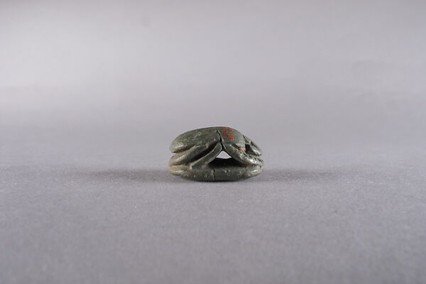 Scarab Inscribed with a Blessing Related to Amun (Amun-Re), Egyptian Blue