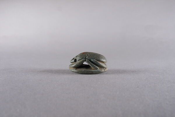 Scarab Inscribed with a Blessing Related to Amun (Amun-Re), Egyptian Blue