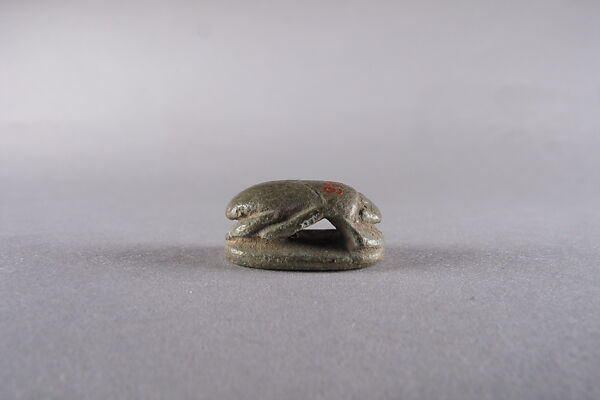 Scarab with blessing related to Amun(-Re), Egyptian Blue