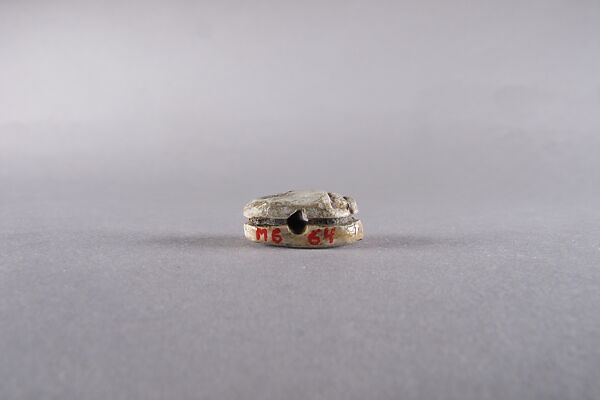 Scarab with an Enthroned Figure, Steatite
