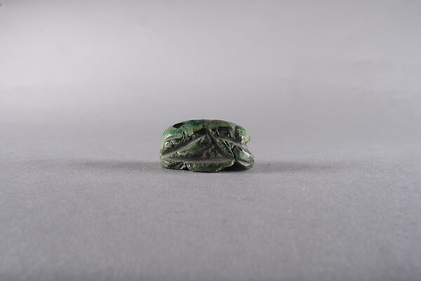 Uninscribed Scarab, Faience