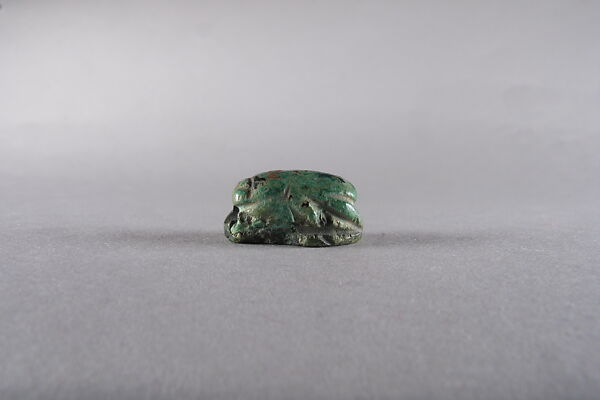 Uninscribed Scarab, Faience