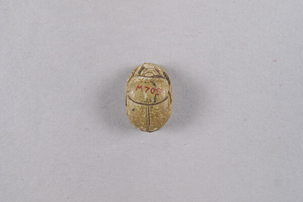 Scarab with Uraeus and Sacred Beetle, Steatite