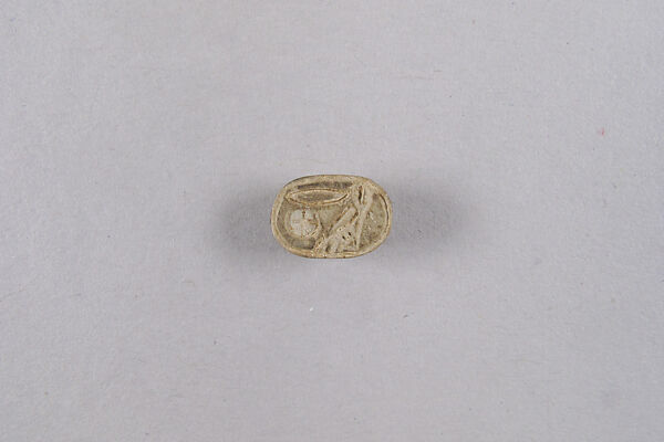 Scarab Inscribed with an Administrative Title, Steatite 