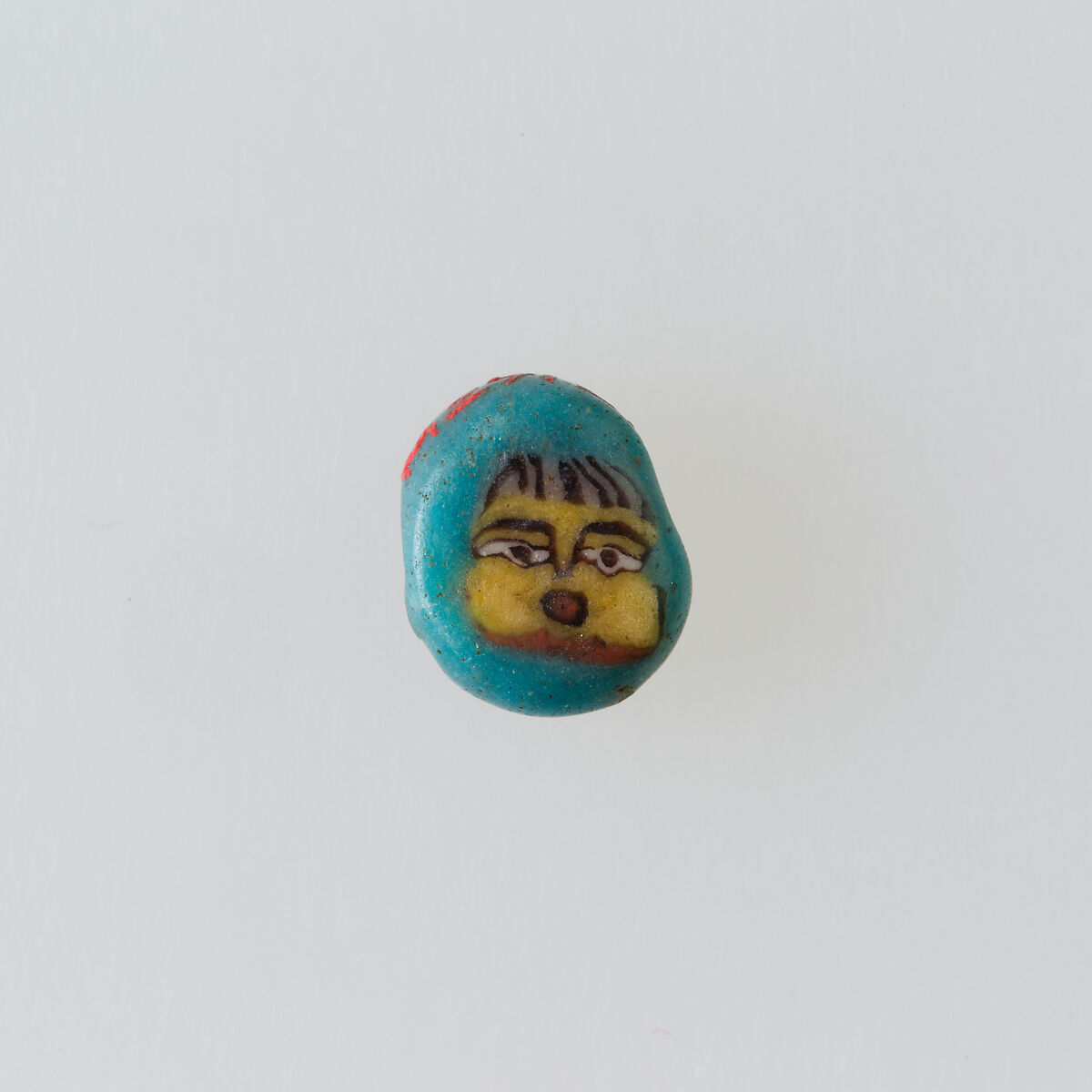 Inlay / bead blank with face, Glass 