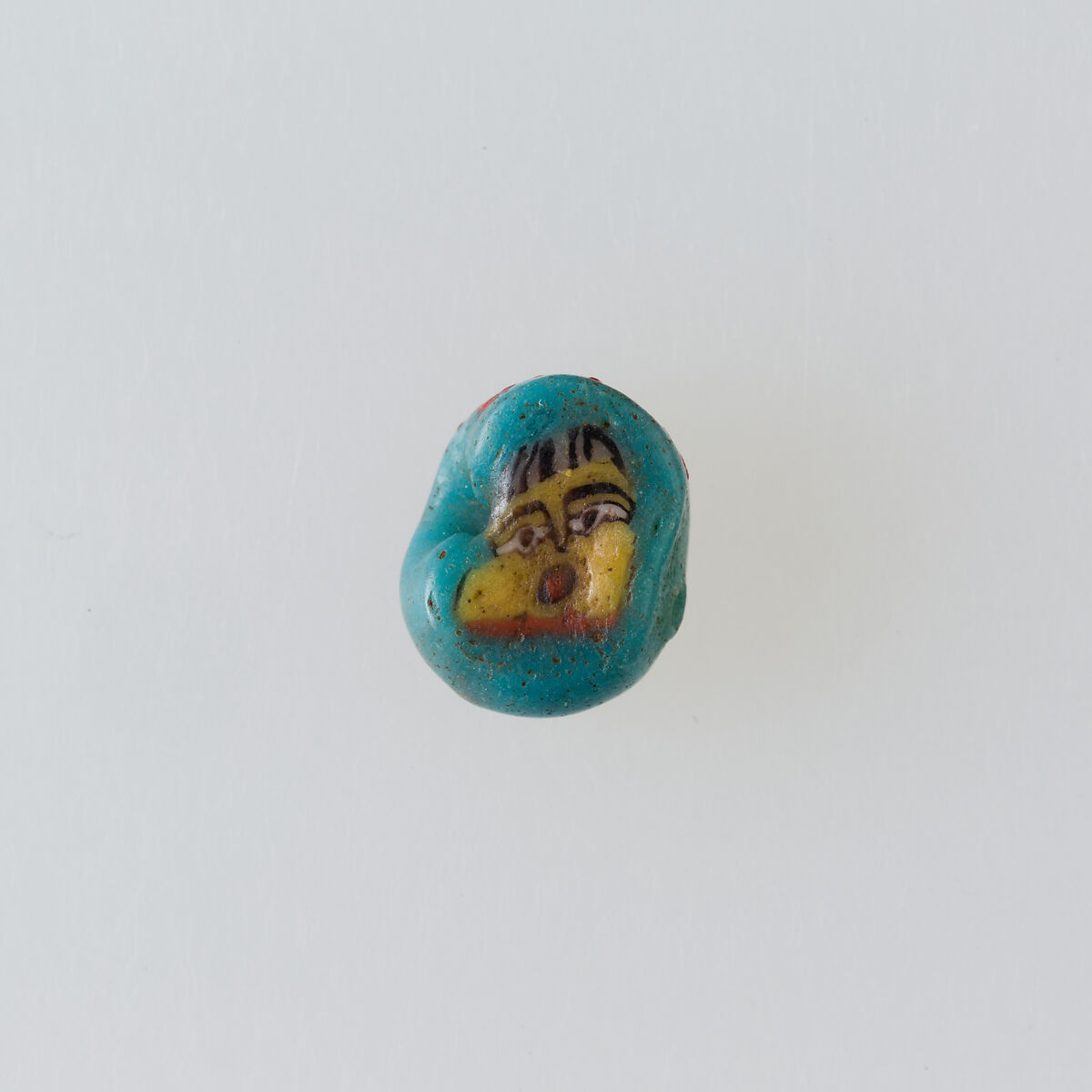 Inlay / bead blank with face, Glass