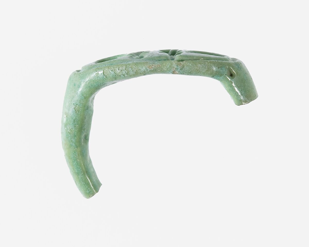 Ring, Prenomen of Amenhotep III, Faience