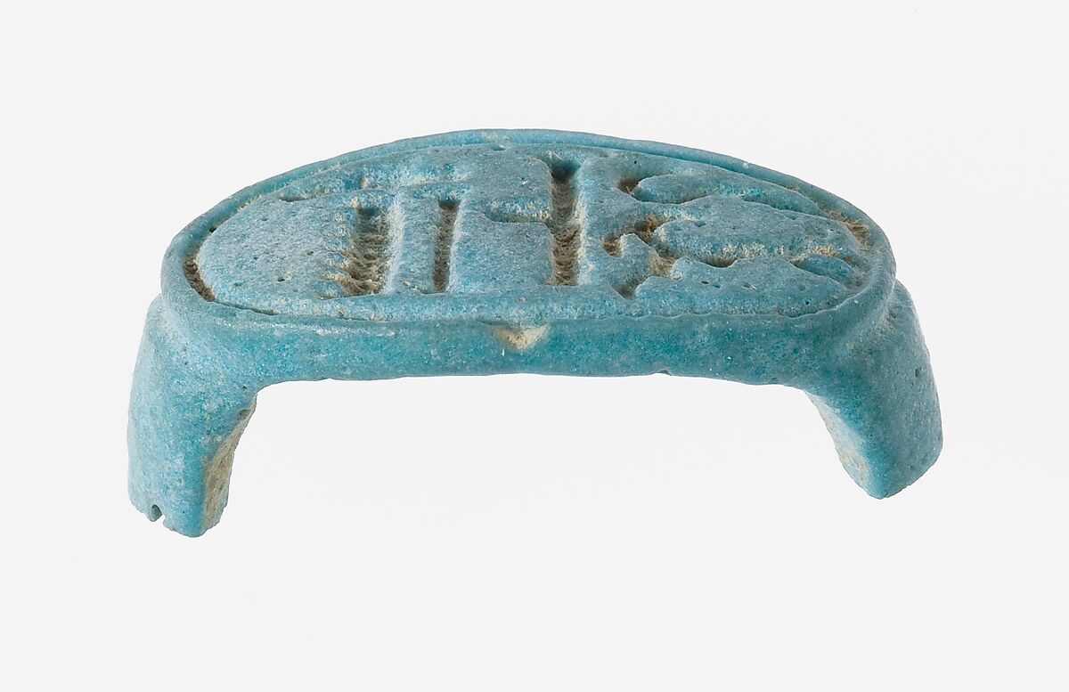 Ring Inscribed Amenhotep Ruler of Thebes, Faience