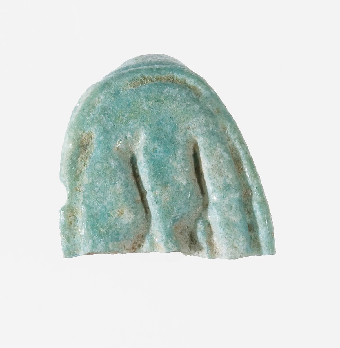 Ring Fragment with last letter of name Tiy, Faience, pale blue 