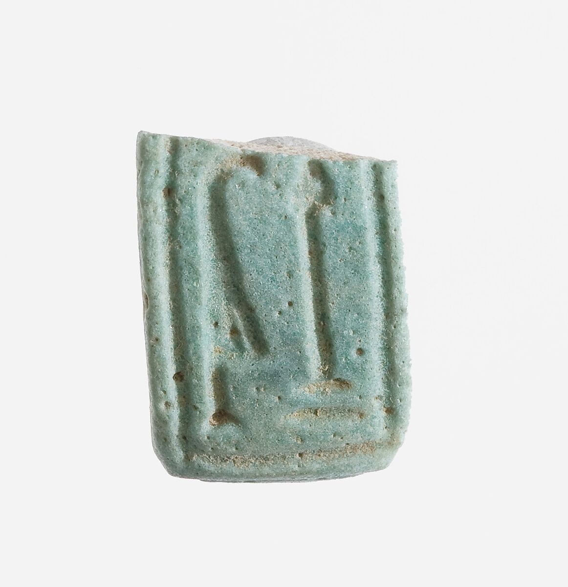 Ring Fragment, Faience, pale blue 