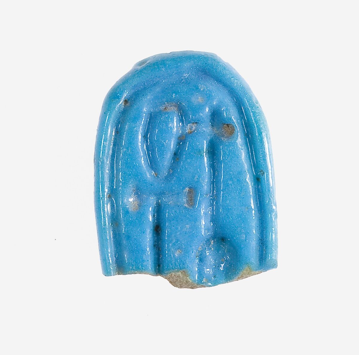 Ring Fragment, Faience, blue 