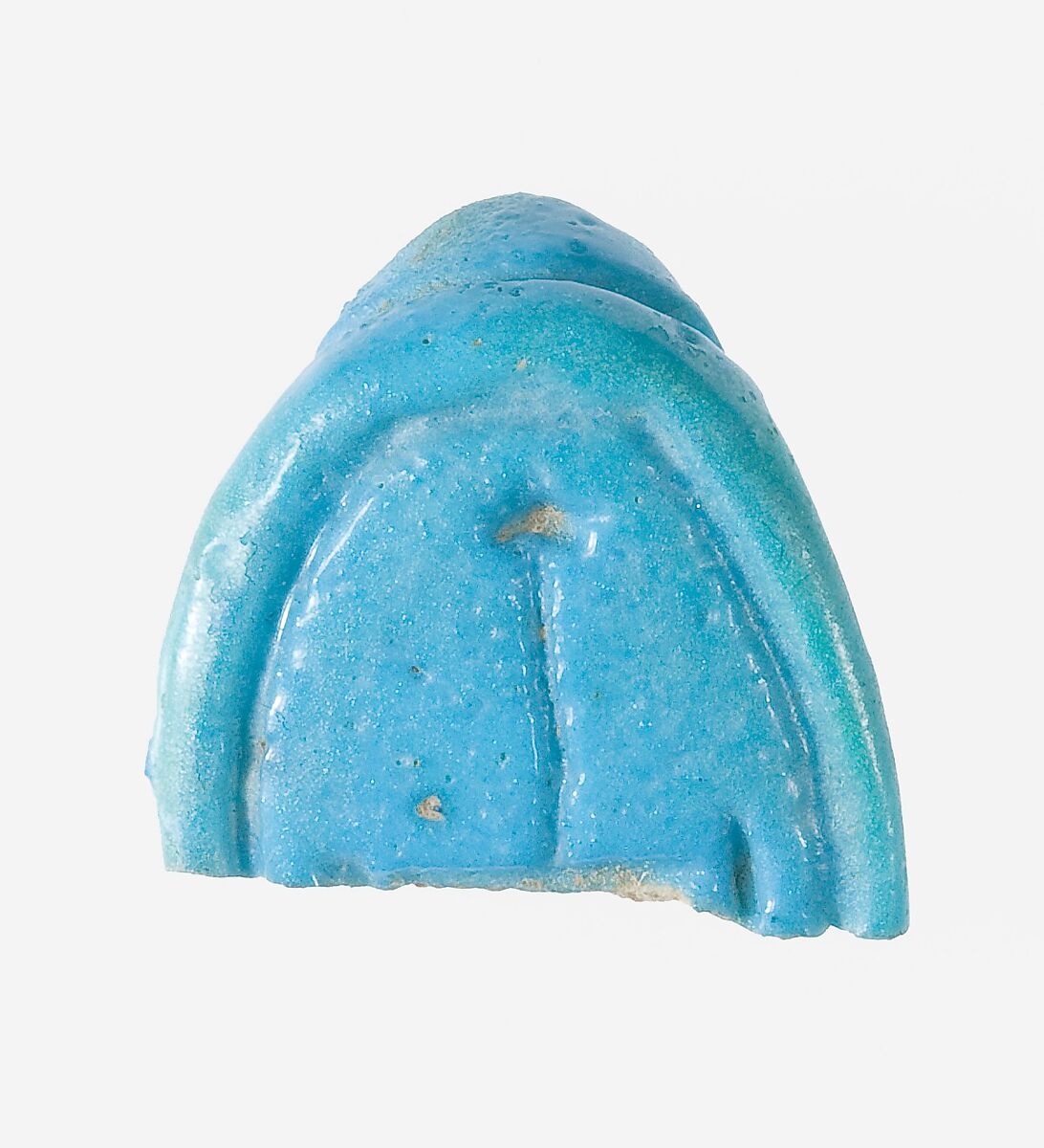 Ring Fragment with ankh, Faience, blue 