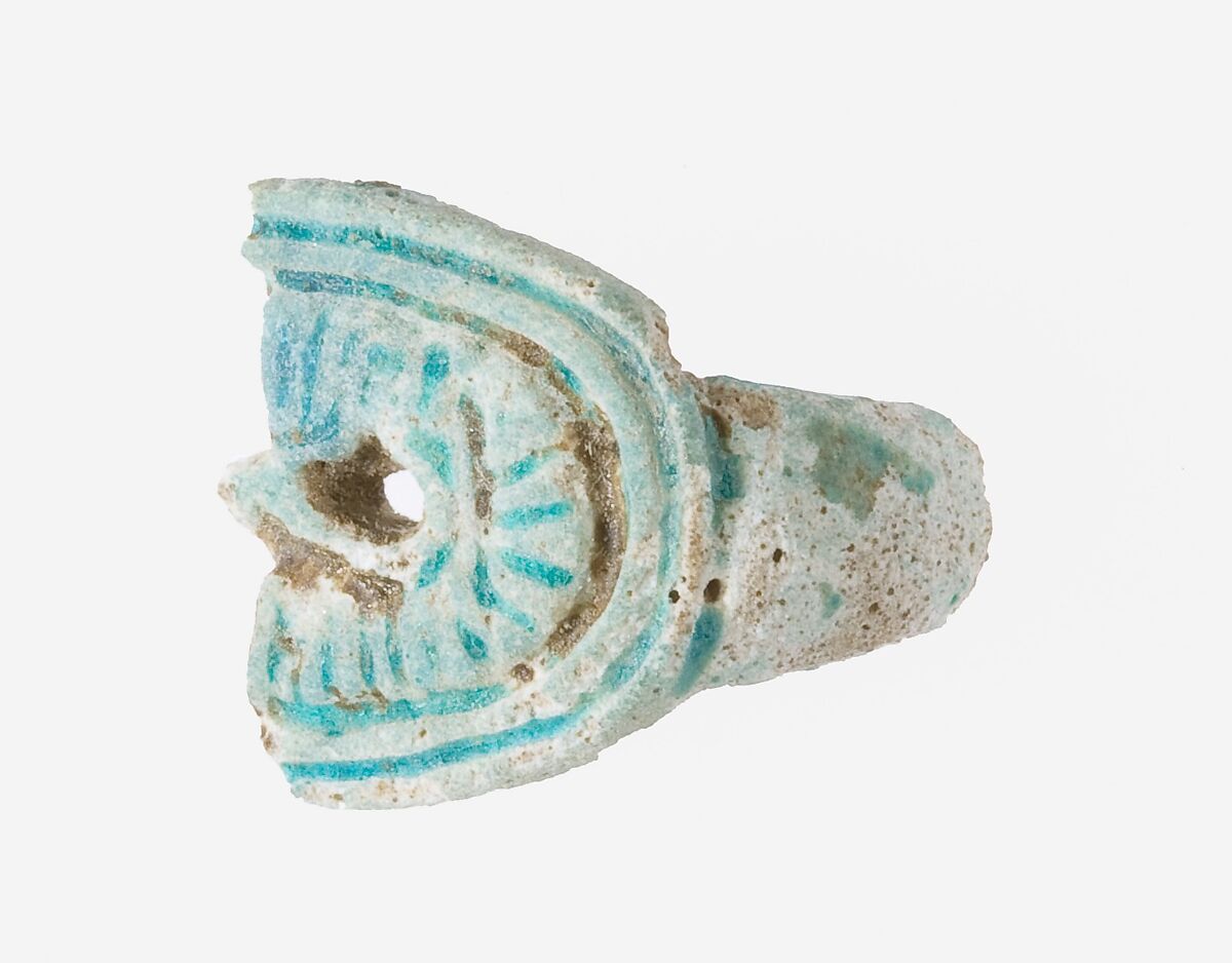Ring Fragment, Faience, Blue, green