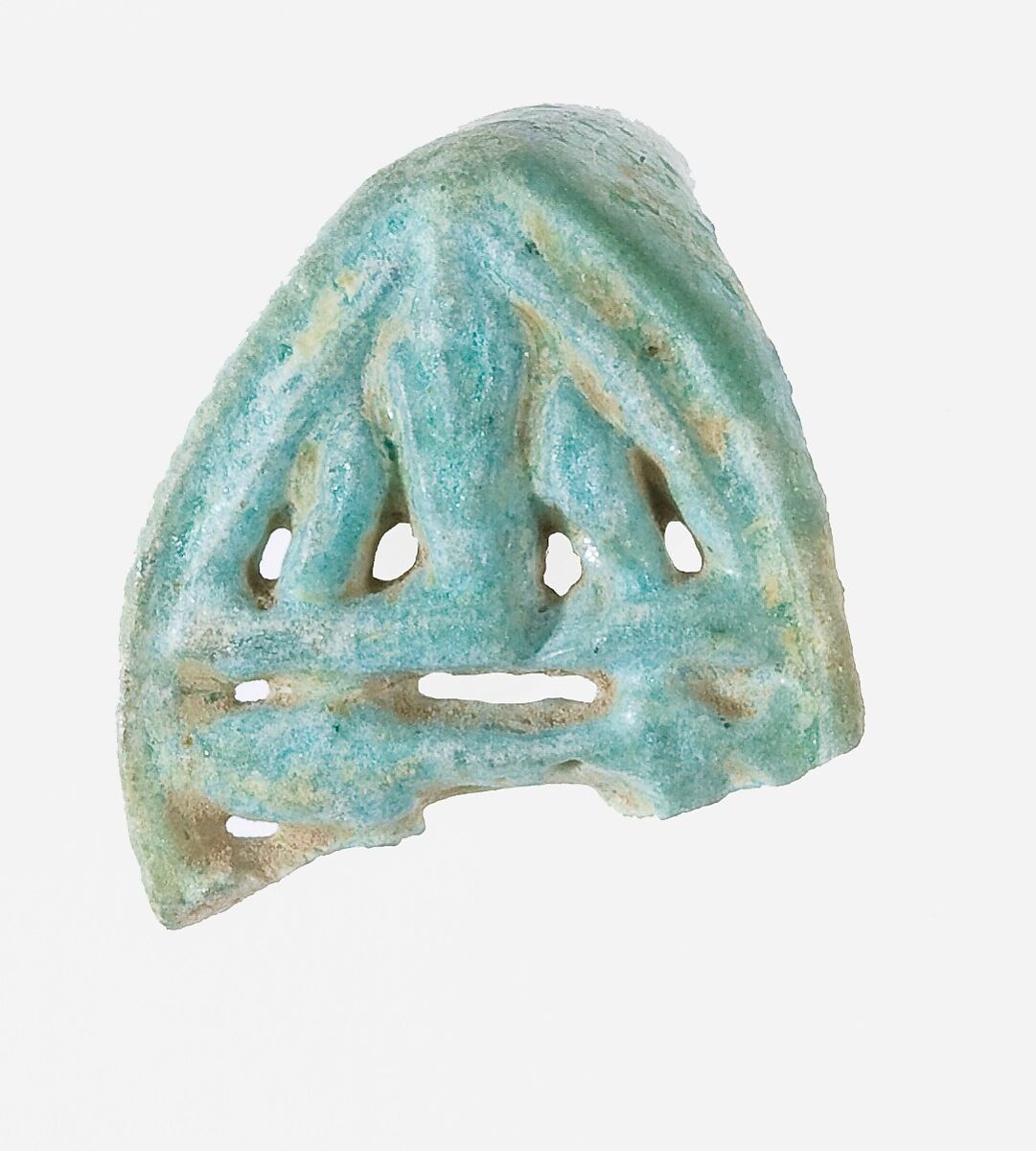 Ring Fragment, Faience, Blue, green 