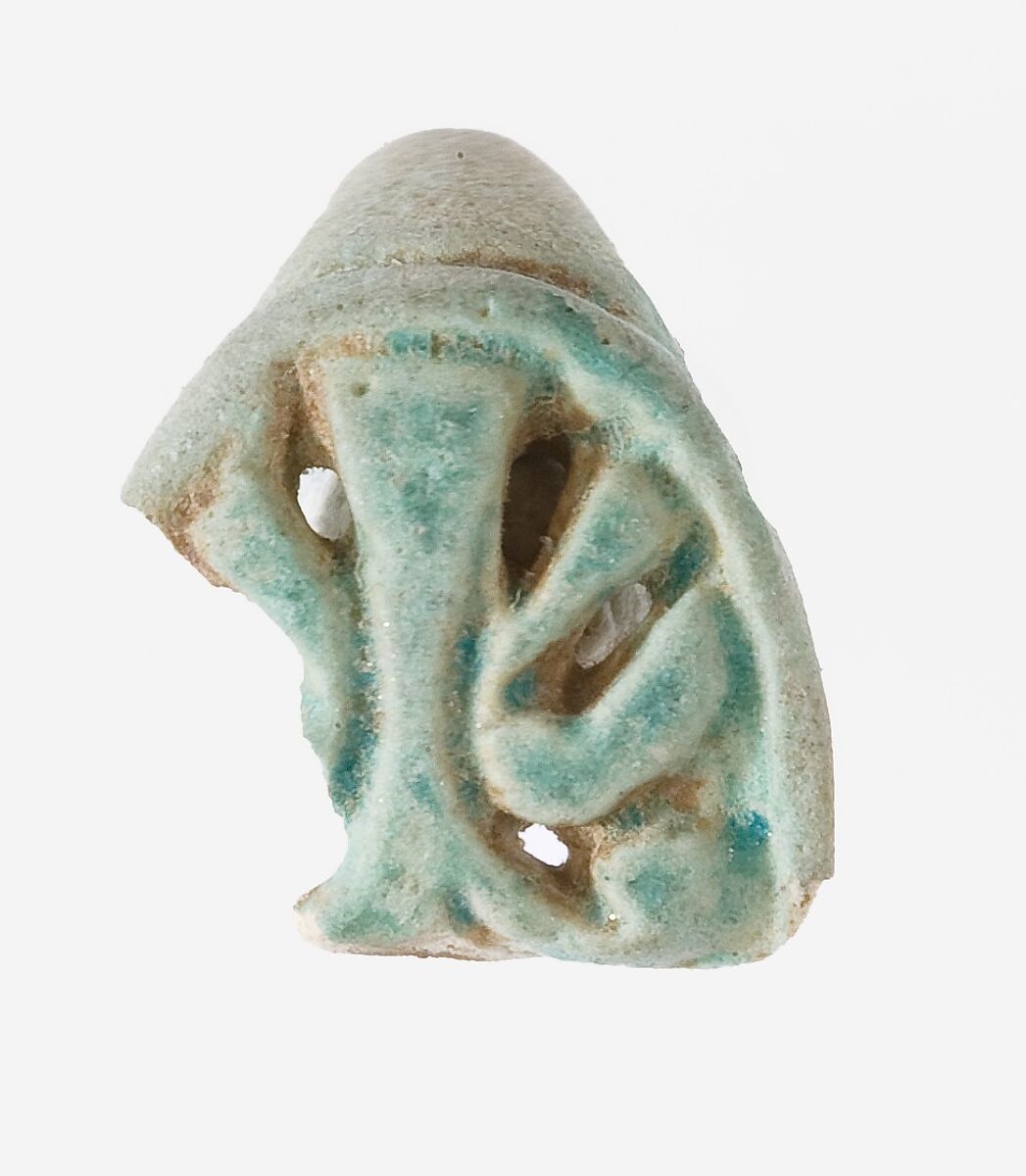 Ring Fragment, Faience, blue, green 