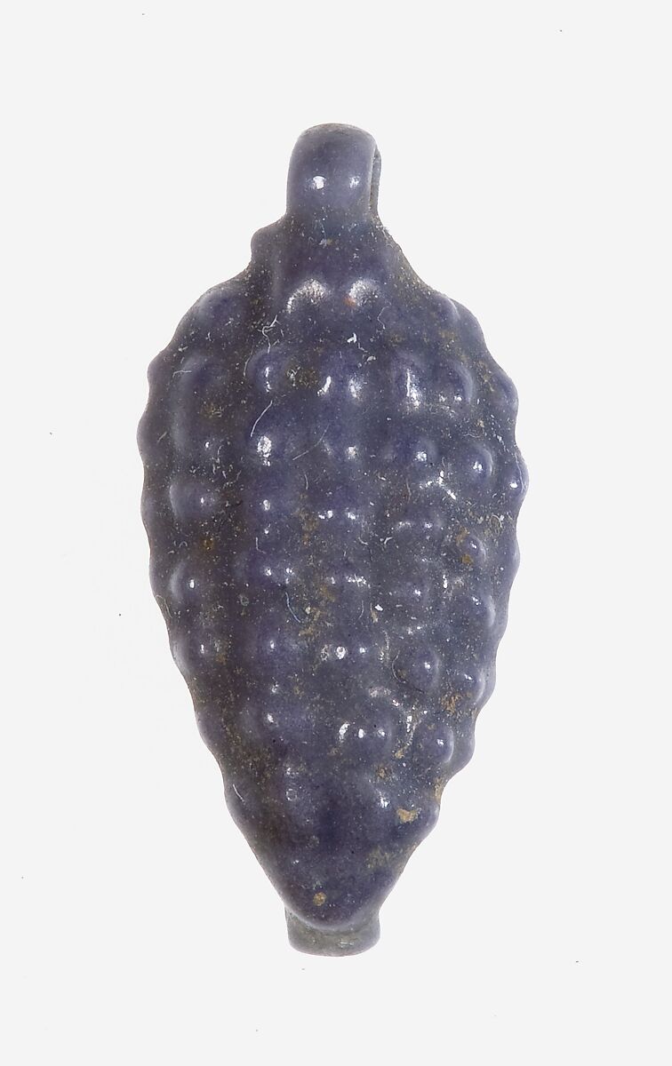 Pendant: Bunch of Grapes, Faience 