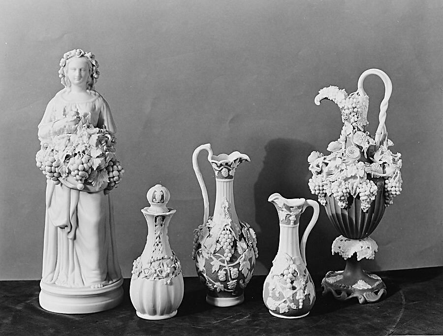 Perfume Bottle, Parian porcelain, American