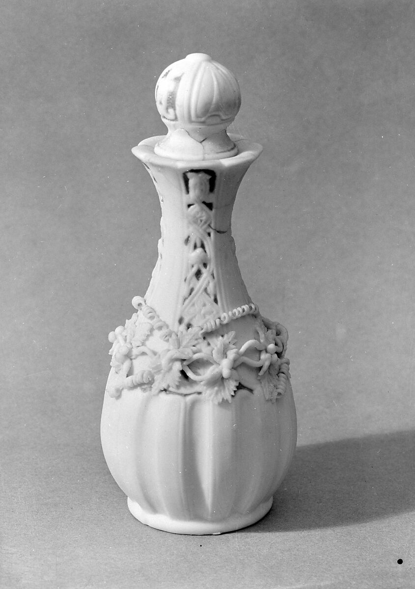 Perfume Bottle, Parian porcelain, American 