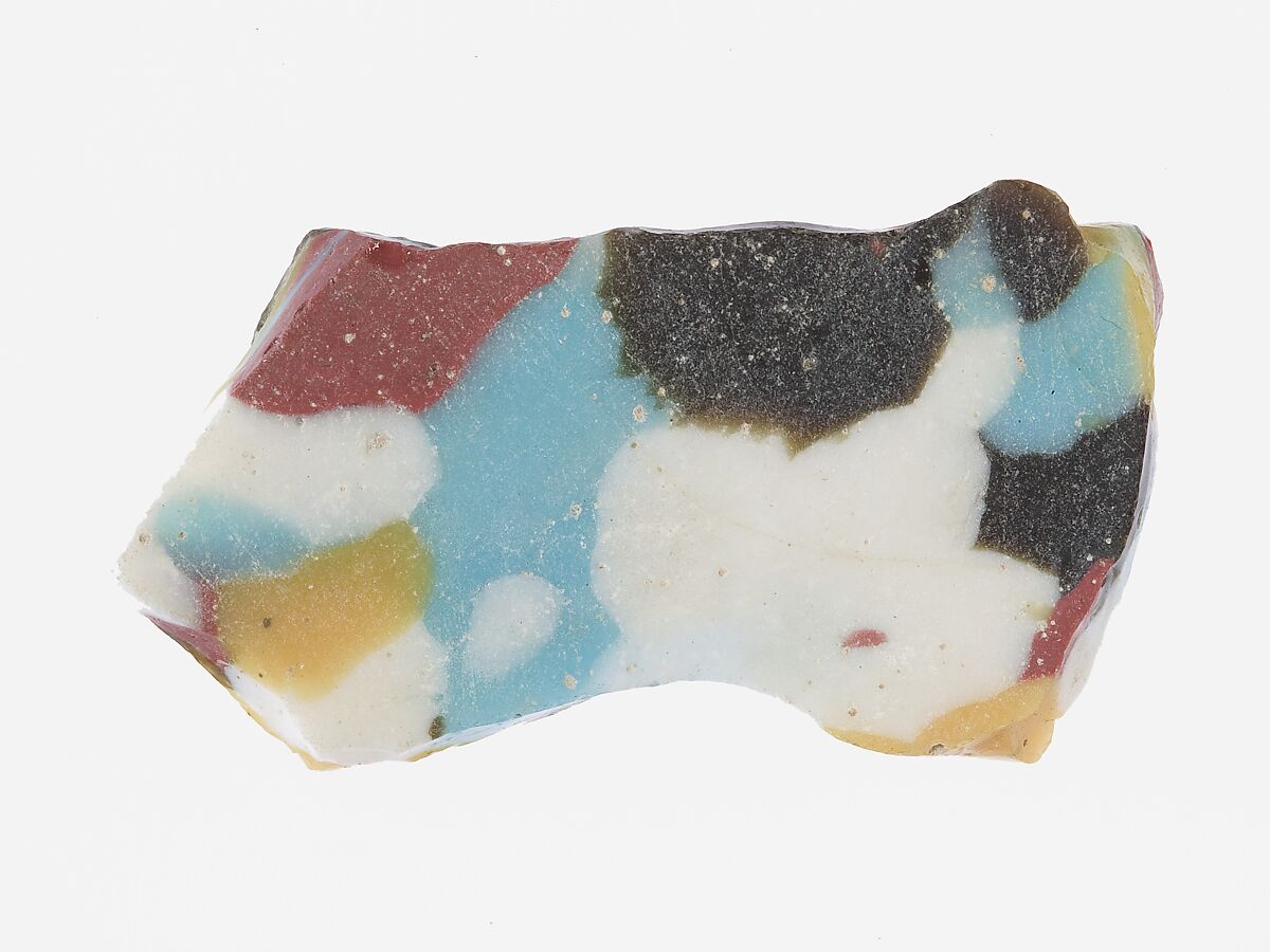 Fragment Of A Dish Of Polychrome Mosaic Glass New Kingdom The Metropolitan Museum Of Art 