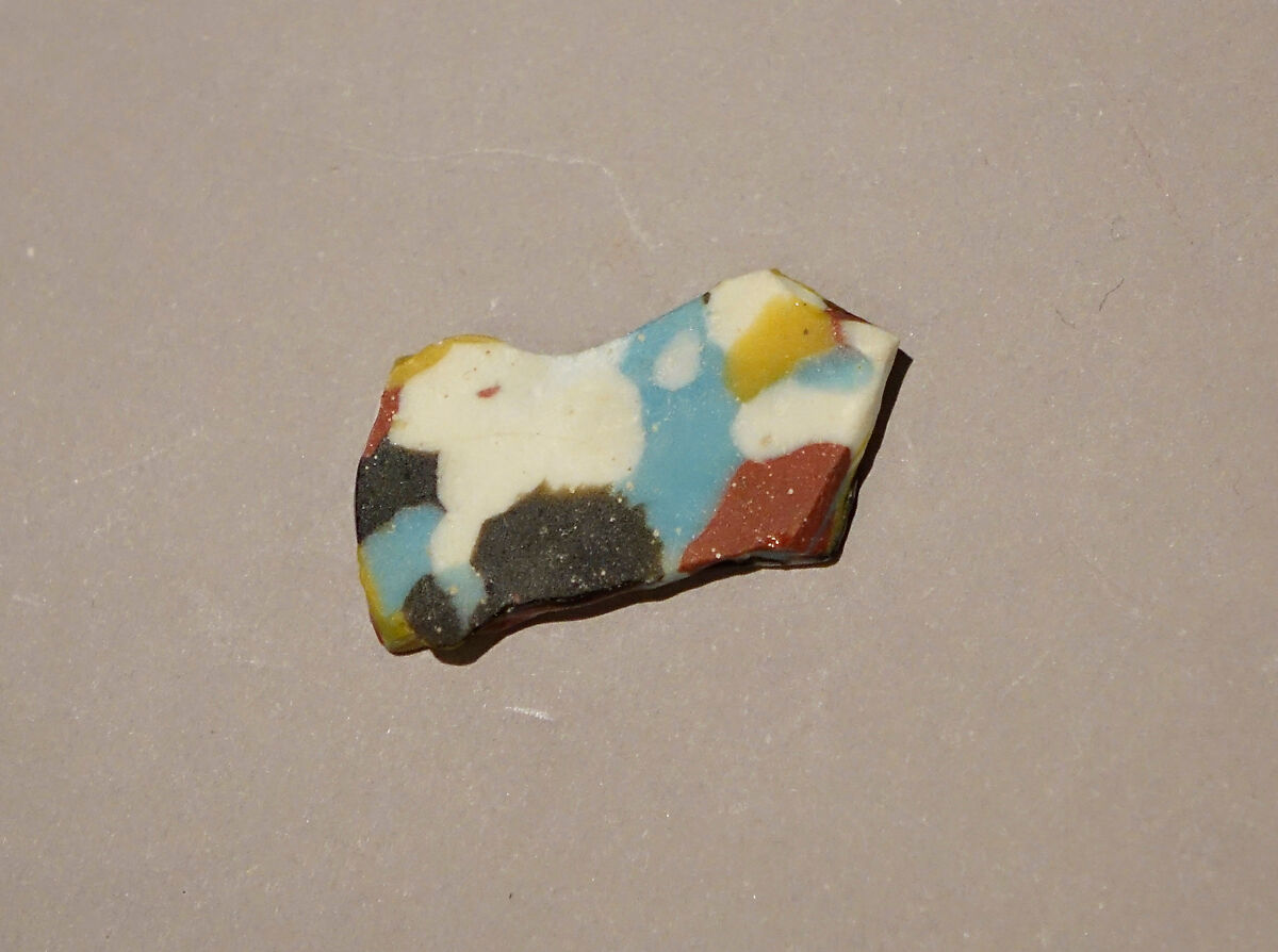 Fragment of a Dish of Polychrome Mosaic Glass, Glass