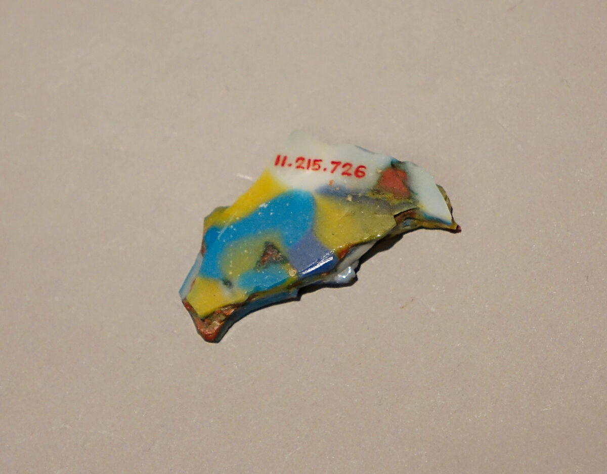 Fragment of a Dish of Polychrome Mosaic Glass, Glass