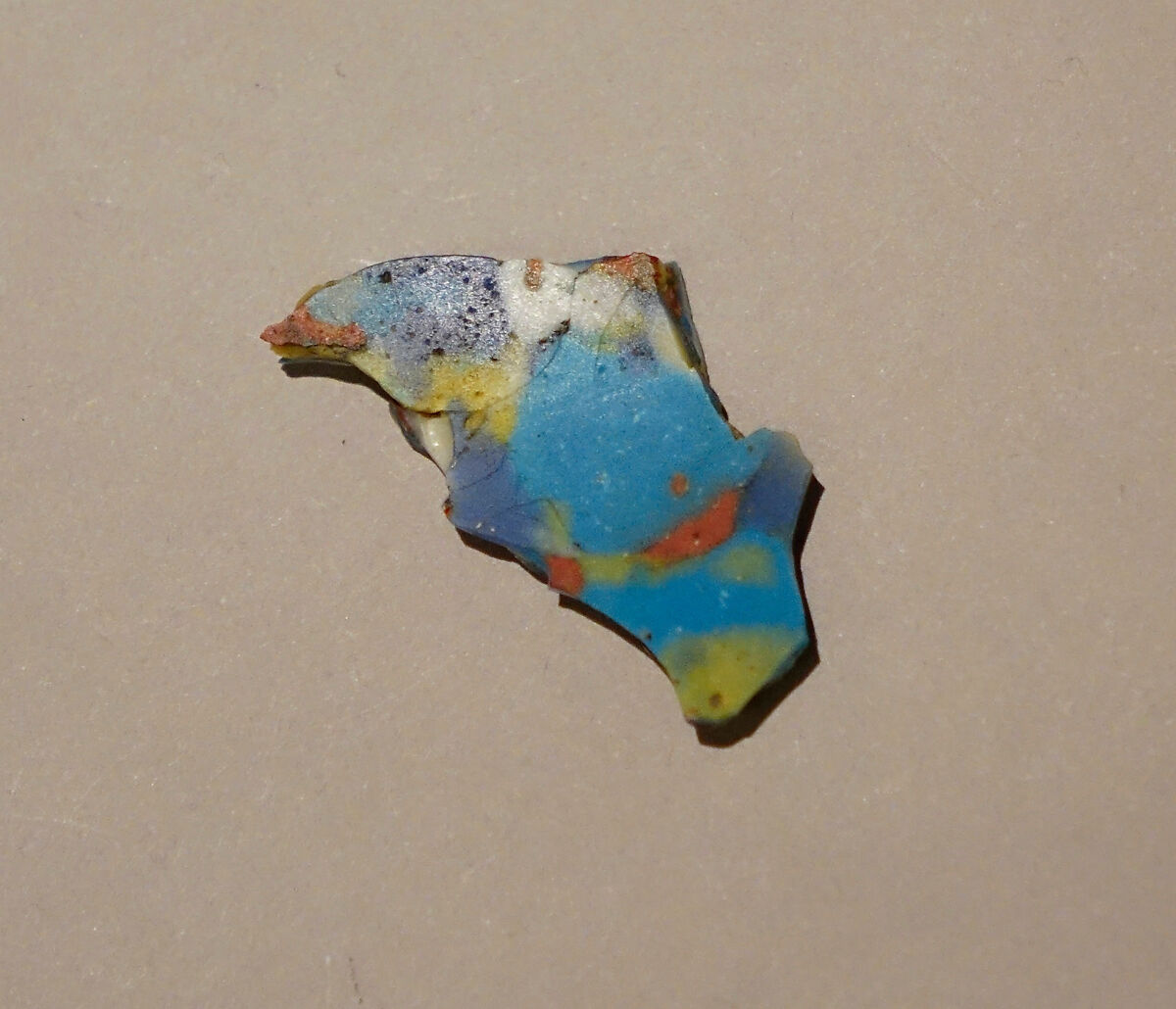 Fragment of a Dish of Polychrome Mosaic Glass, Glass