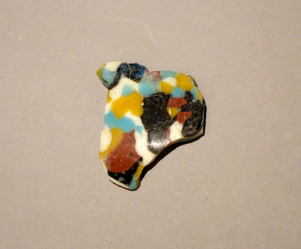 Fragment of a Dish of Polychrome Mosaic Glass, Glass