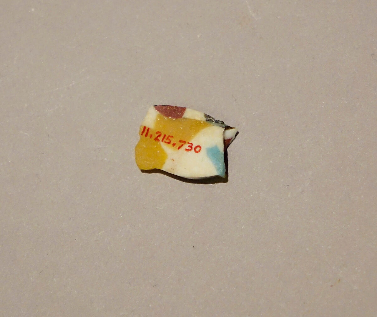 Fragment of a Dish of Polychrome Mosaic Glass, Glass