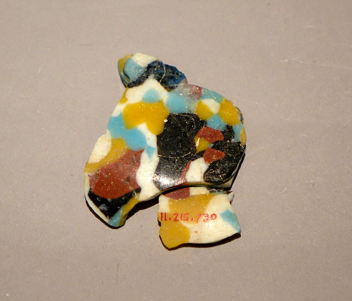 Fragment of a Dish of Polychrome Mosaic Glass, Glass