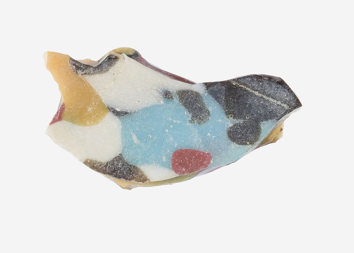 Fragment Of A Dish Of Polychrome Mosaic Glass New Kingdom The Metropolitan Museum Of Art 