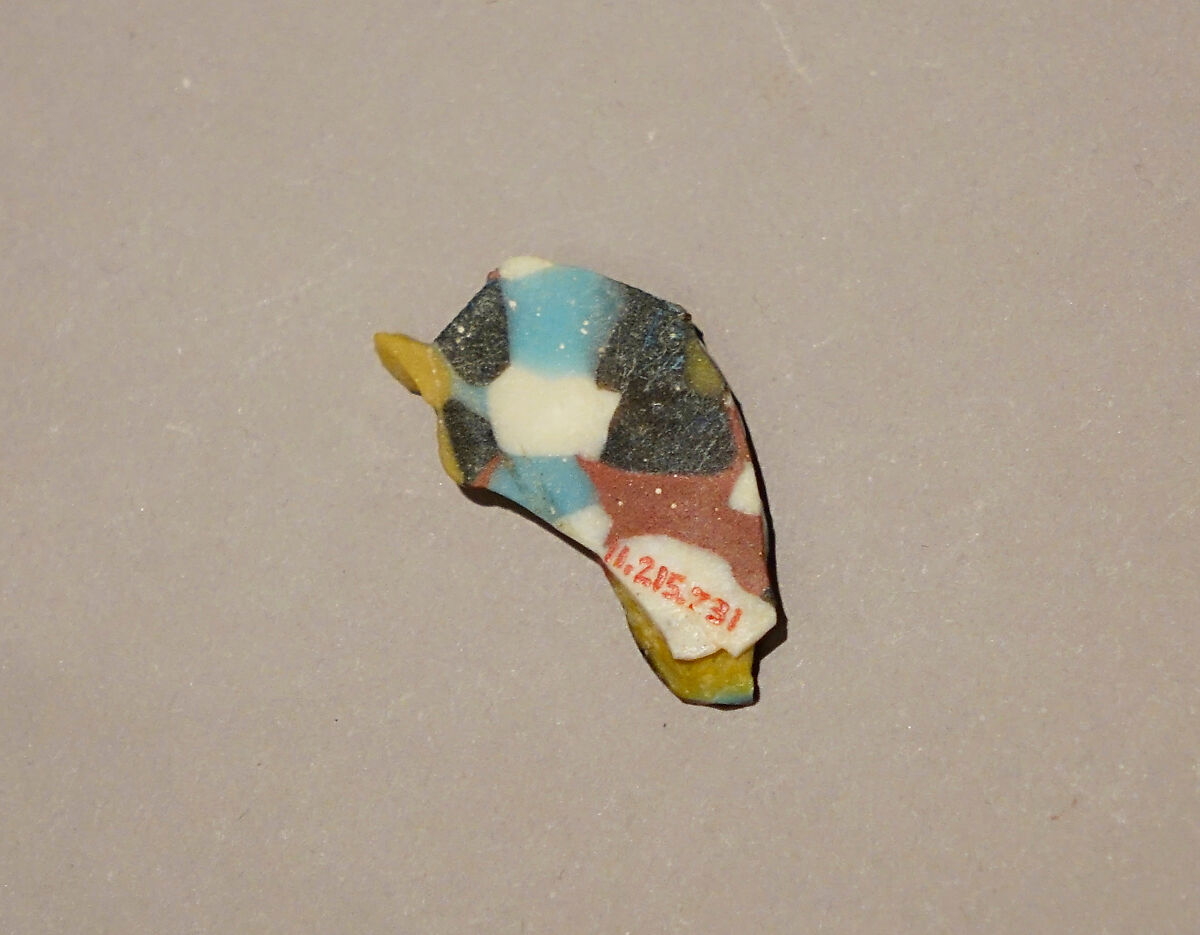 Fragment of a Dish of Polychrome Mosaic Glass, Glass