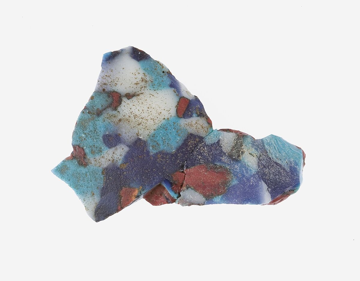 Fragment of a Dish of Polychrome Mosaic Glass, Glass 