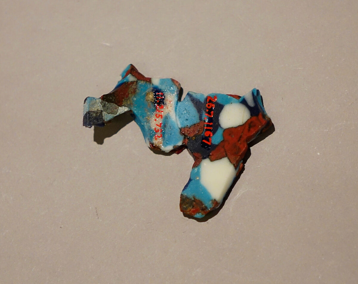 Fragment of a Dish of Polychrome Mosaic Glass, Glass