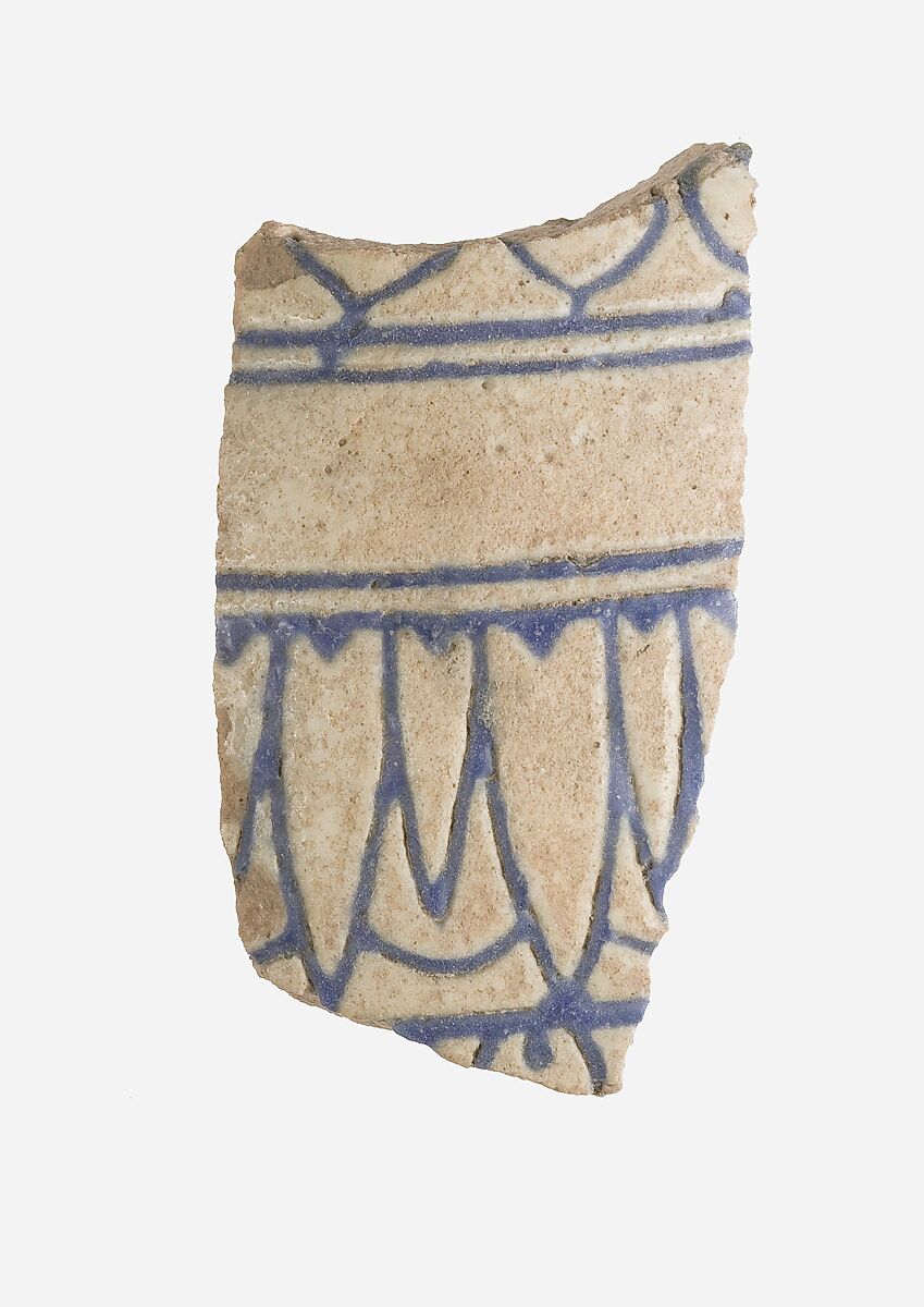 Vase Fragment, Faience 