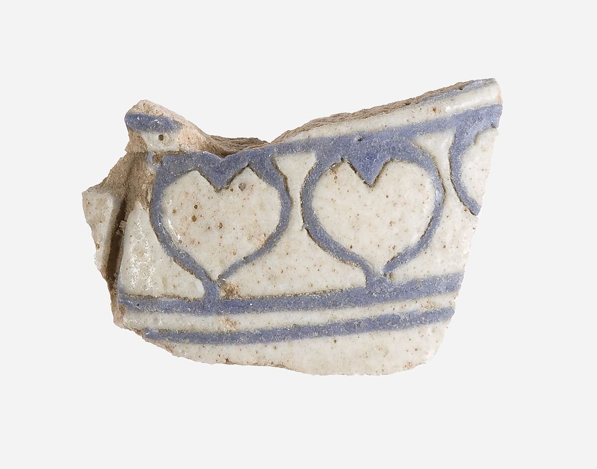 Vase Fragment, Faience 