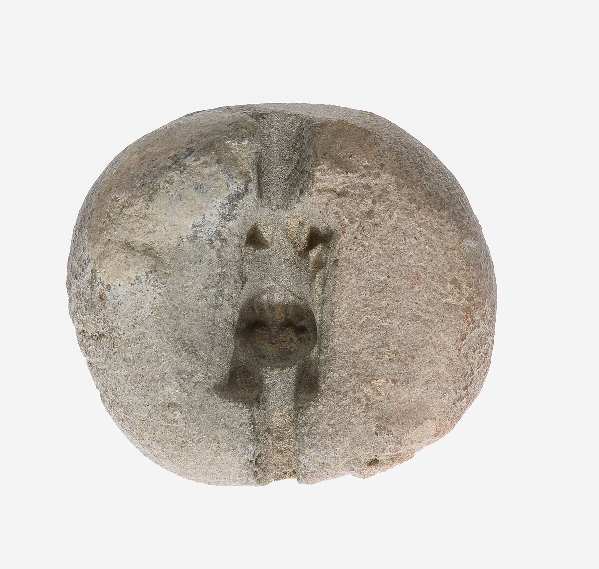 Mold for a Lion Amulet, Pottery 
