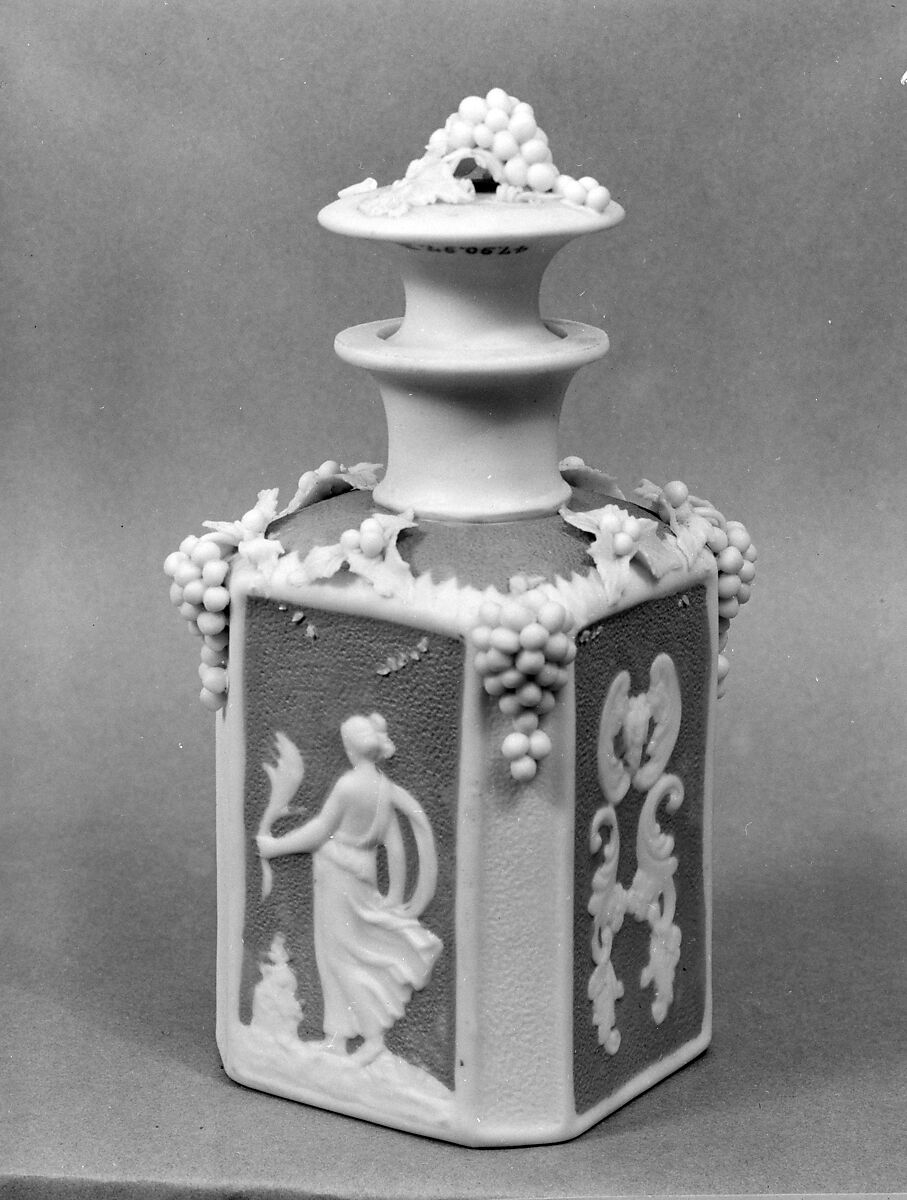 Perfume Bottle, Parian porcelain, American